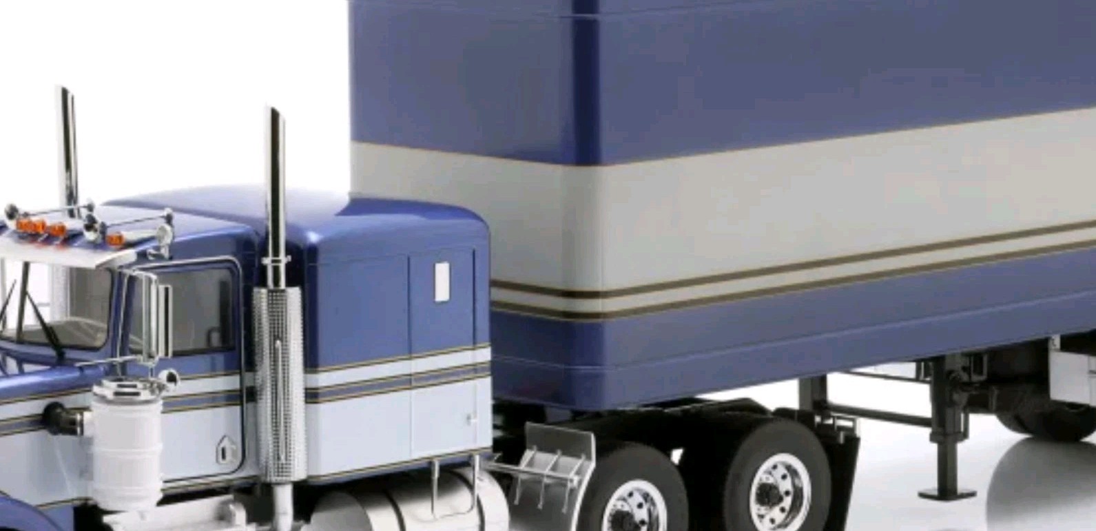 ROAD KINGS KENWORTH W900 TRACTOR &Trailer Blue /white BRAND NEW IN UNOPENED BOX