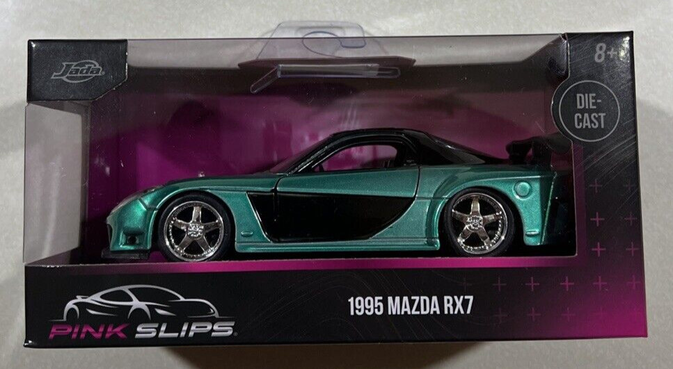 NEW 2024 JADA PINK SLIPS 1995 MAZDA RX-7 mint Green 1/32