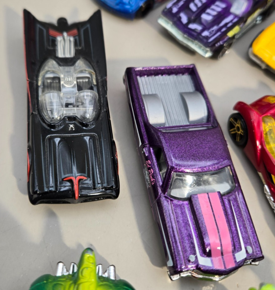 Hot Wheels Lot of 13 Cars Batman, Camaro, Homer, and Various