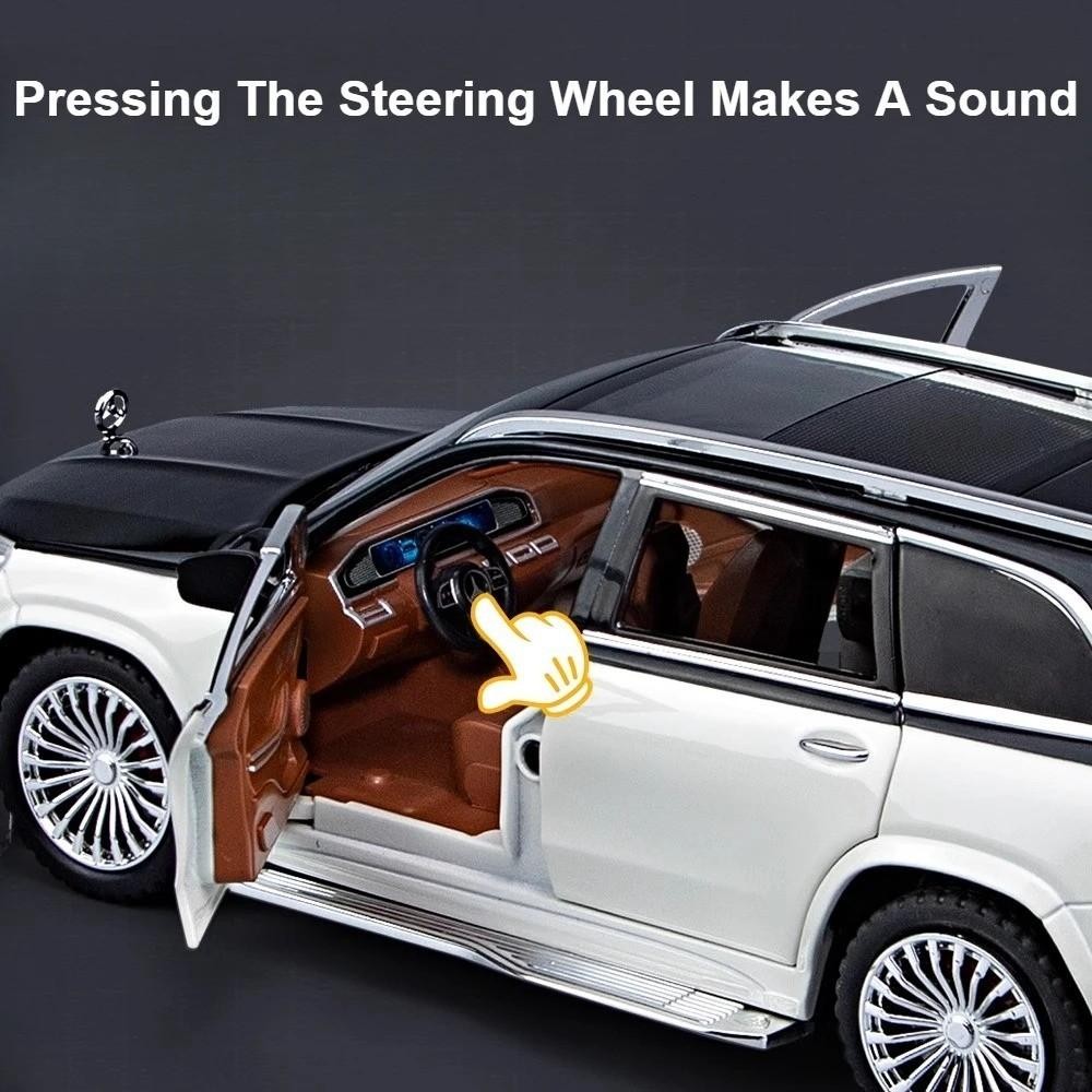 1:24 MERCEDES GLS600 Maybach Alloy Diecast Luxury Car Model Sound/Light Toy Gift