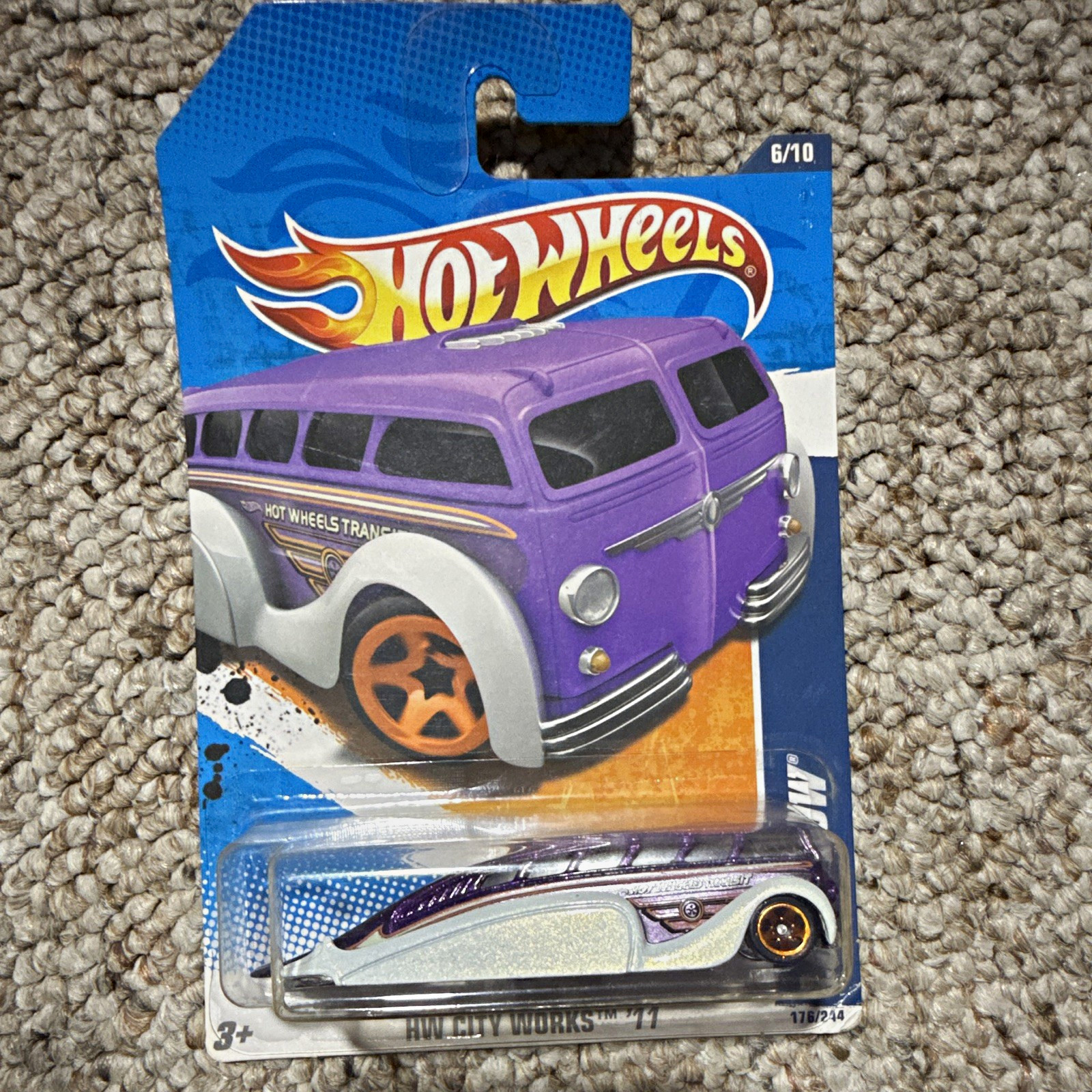 Hot Wheels HW City Works 1:64 2011 Low Flow Purple/White Diecast Unopened