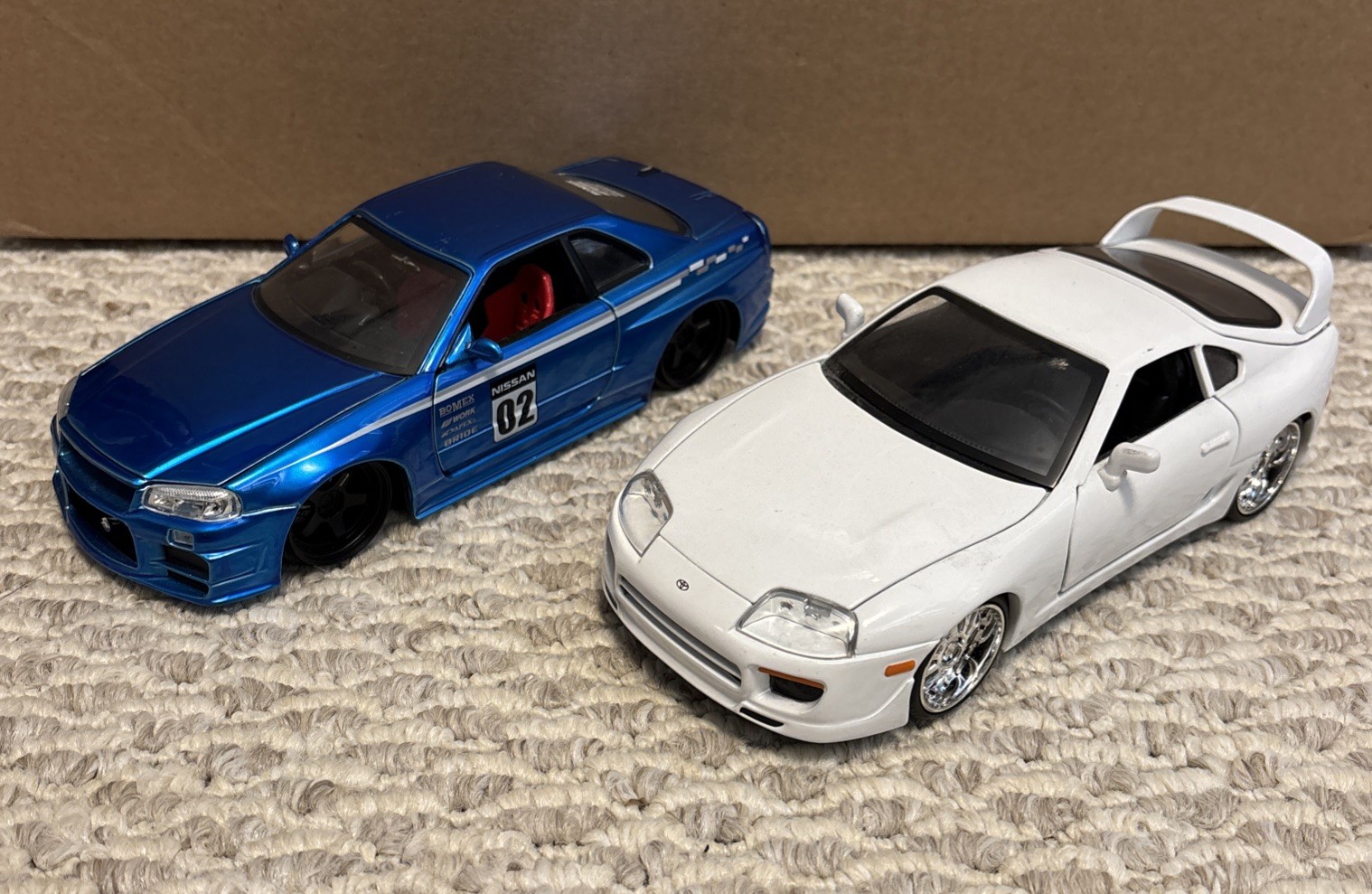 Jada Toys Fast & Furious Lot: Toyota Supra and Nissan GTR Diecast 1:16 Model Car