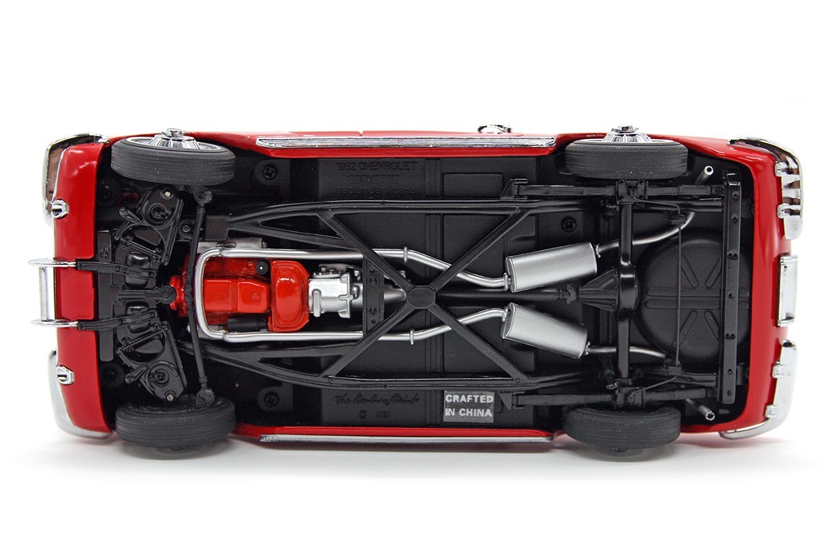 1962 Chevrolet Corvette (1:24) Roman Red Convertible Diecast (LOOSE), by DM