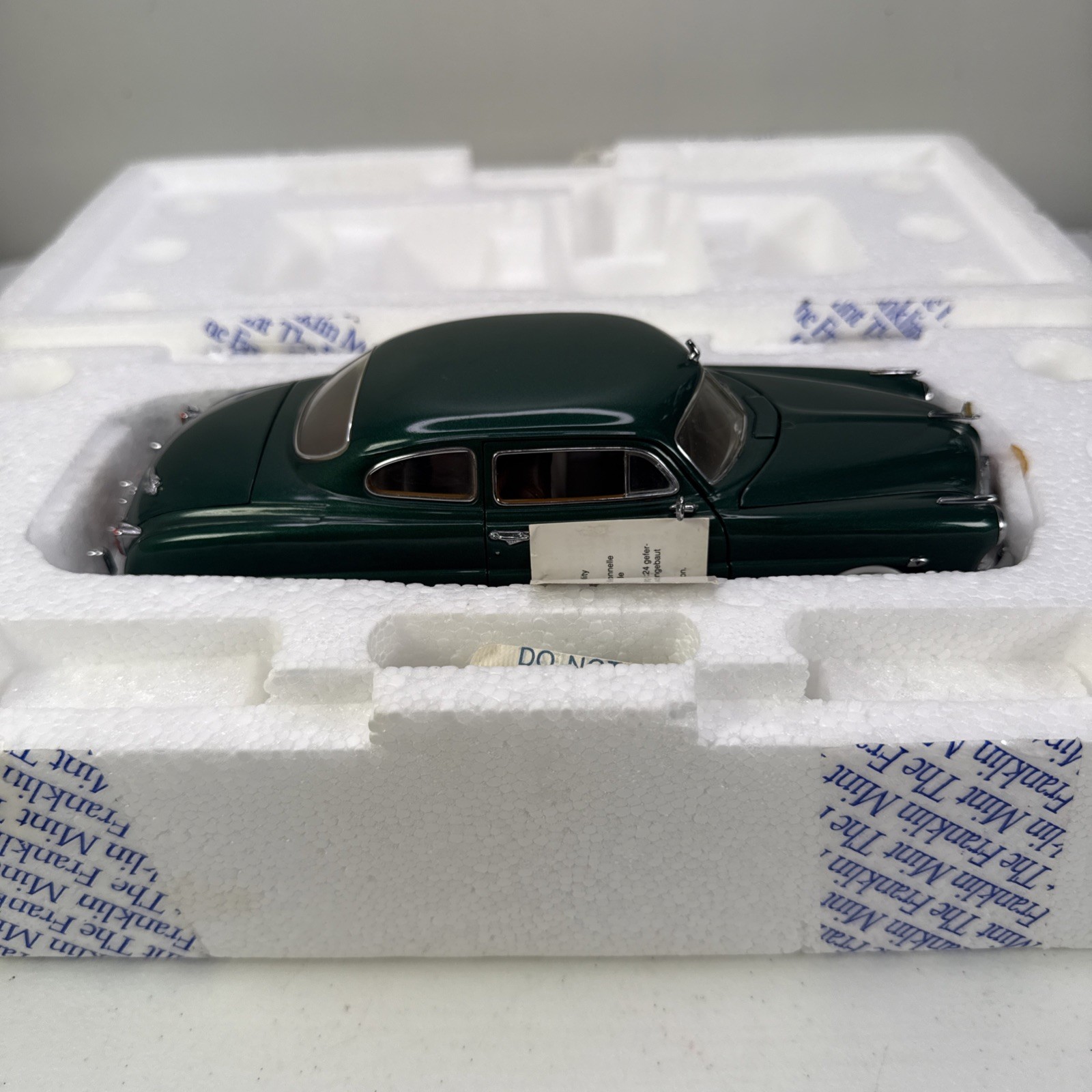 Franklin Mint 1:24 1951 Hudson Hornet Diecast Car Metallic Green w/ Tag *READ*