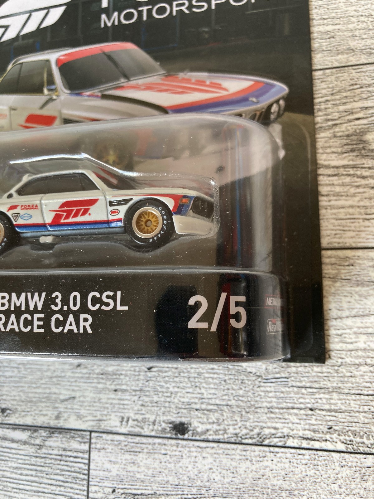 Hot Wheels Forza Motorsport – ’73 BMW 3.0 CSL Race Car – Real Riders – New