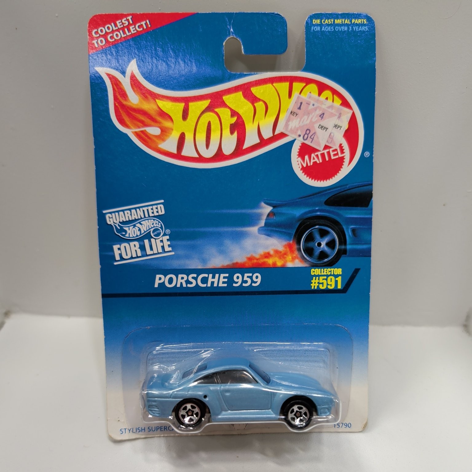 Hot Wheels Porsche 959 Light Blue 1:64 Diecast Collector Supercar #591