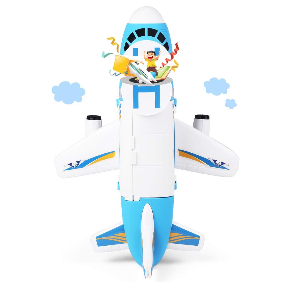 Transport Cargo Airplane Car Toy Play Set for 3+ Years Old Boys and Girls