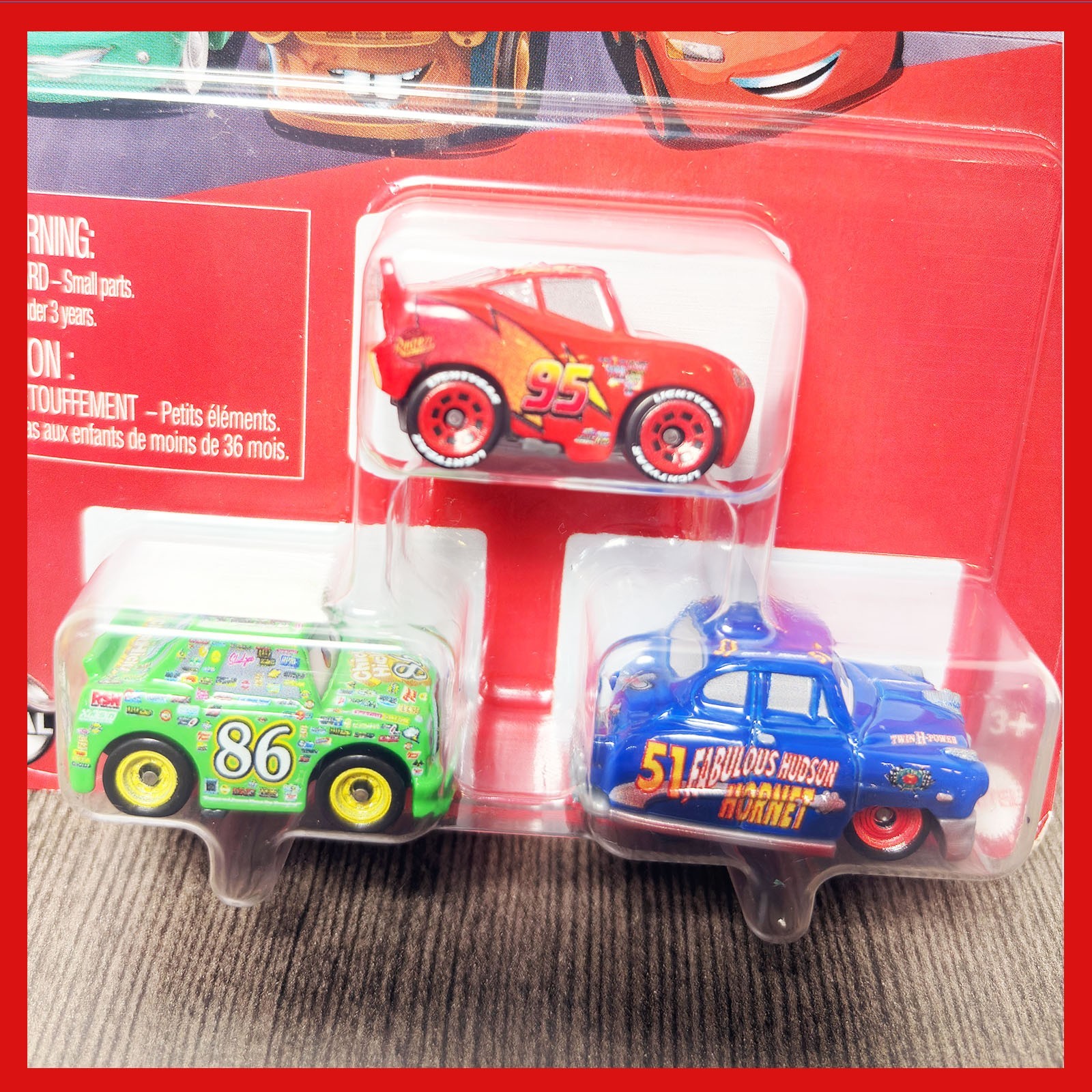 Disney Pixar Cars Mini Racers Die-Cast 3-Pack Mattel New Sealed Collectible