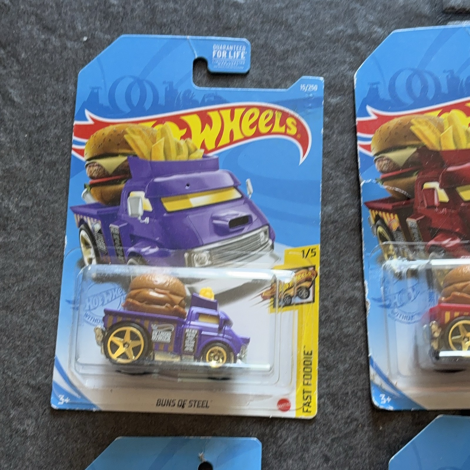 Hot Wheels Fast Foodie Lot 6 Buns Steel Donut Drifter Street Weiner Chill Mill