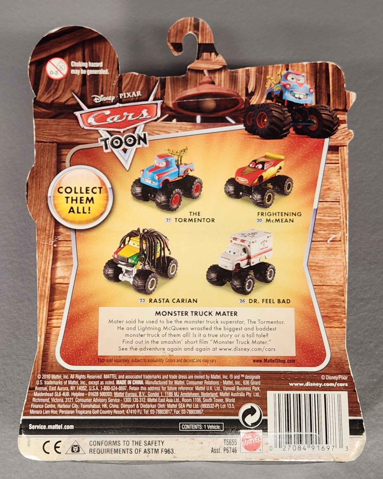 *NIB* Disney Pixar Cars Toon Deluxe ‘The Tormentor’ Diecast Car #21/FREE SHIP!