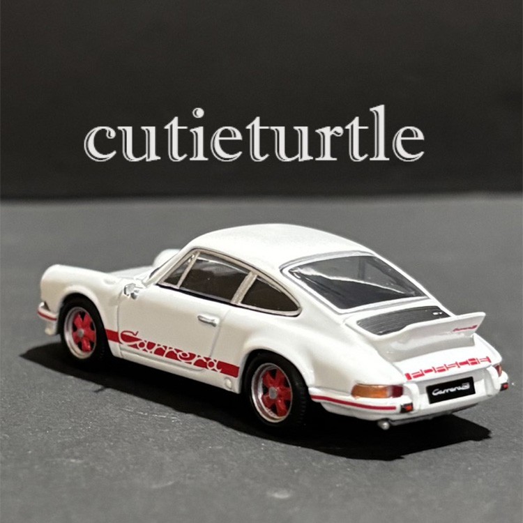 No Box 1:64 Porsche 911 Carrera RS 2.7 Lightweight White / Red