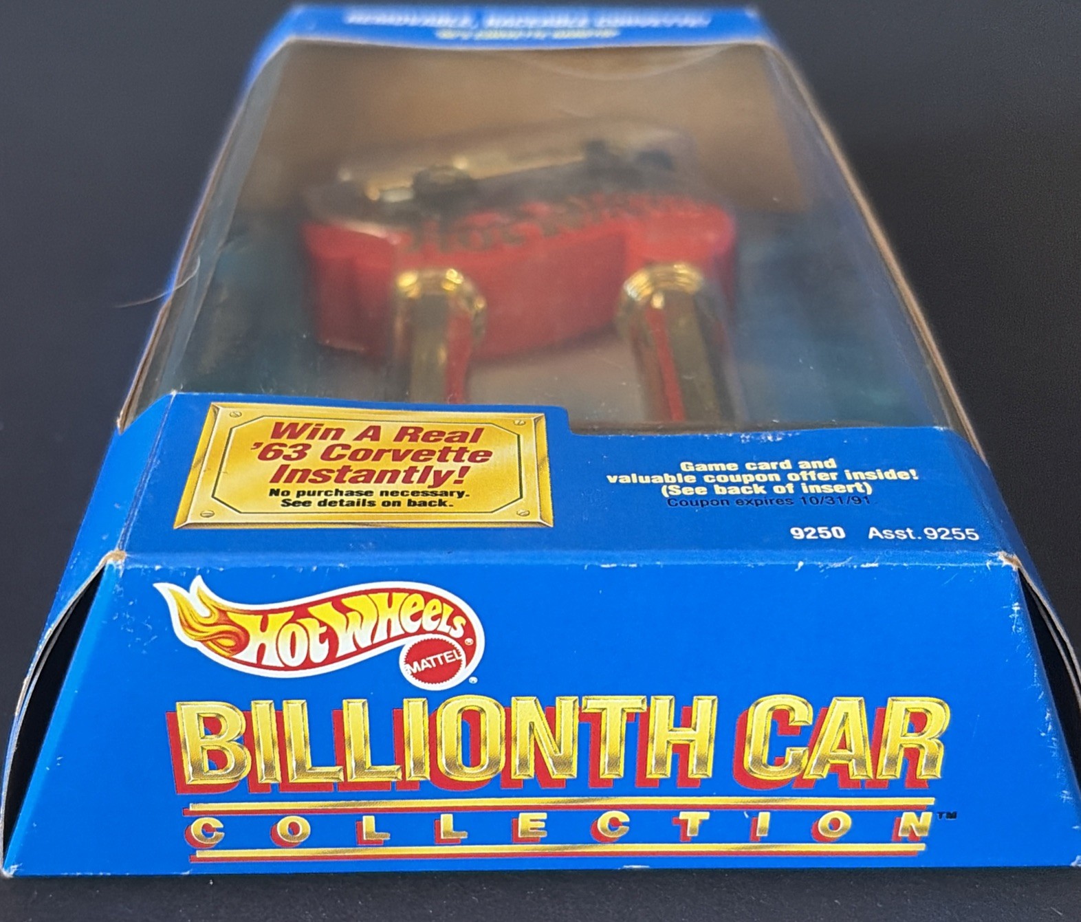 1990 Hot Wheels Billionth Car Collection CUSTOM CORVETTE CONVERTIBLE New in Box