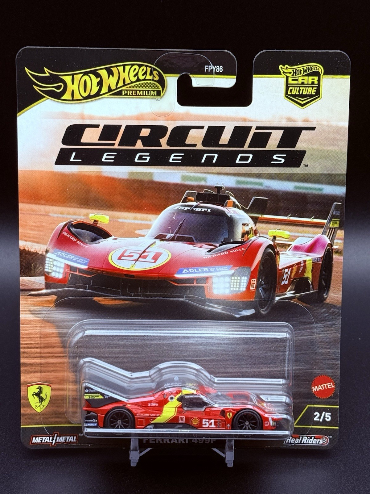 Hot Wheels Car Culture Circuit Legends Ferrari 499P 2023 Le Mans Winner 51