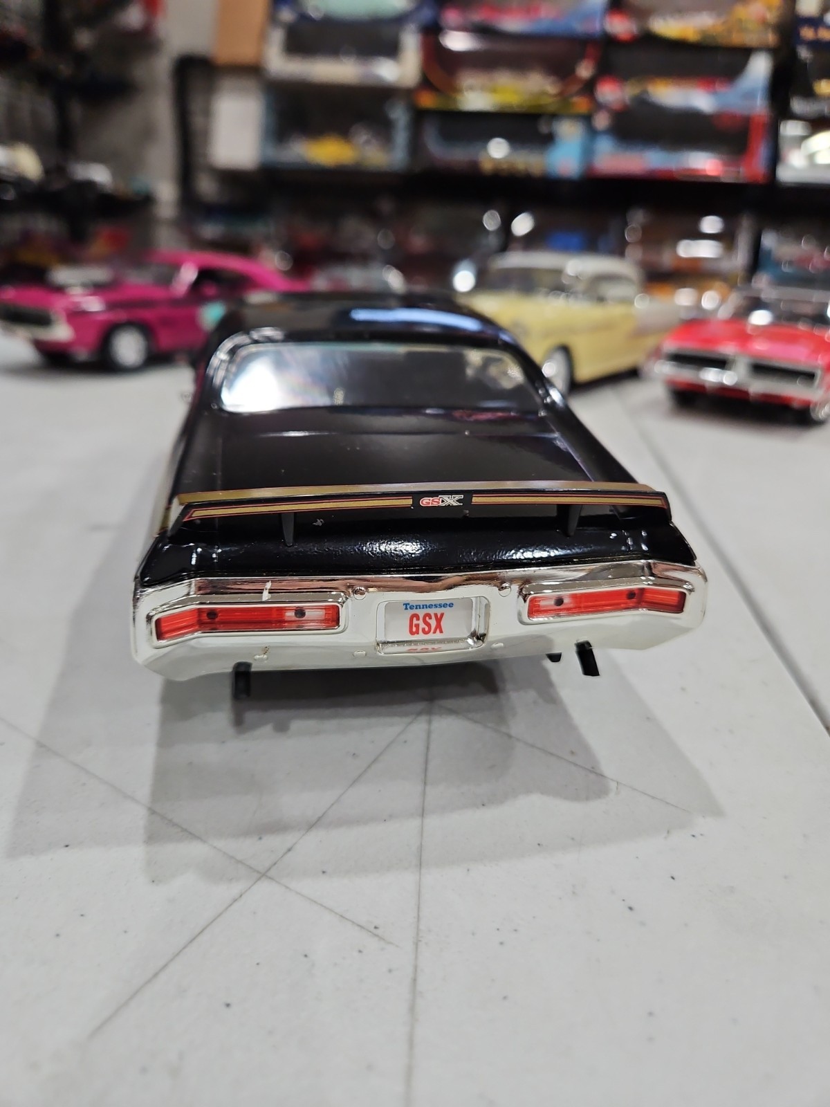 1971 Buick GSX, 1:18 Scale, ERTL Licensed By GM Black w/Gold. NO BOX –