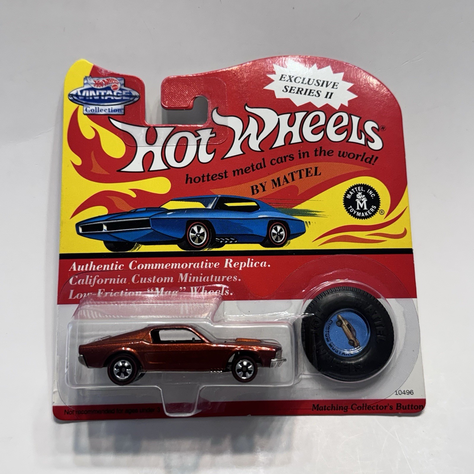 1993 Hot Wheels Redline Brown Custom Mustang Vintage Series China MOC