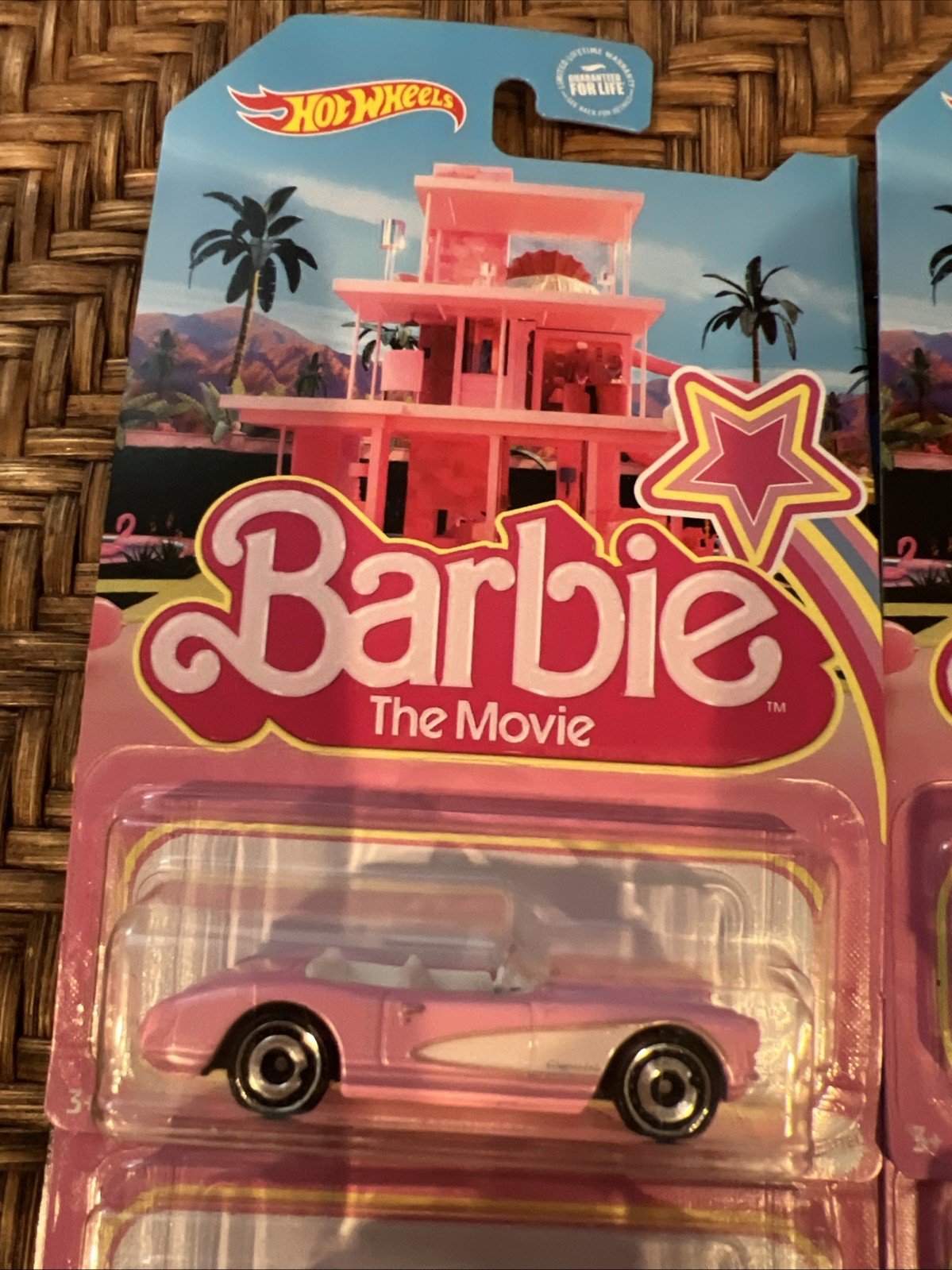 2023 Hot Wheels Barbie The Movie 1956 Corvette Pink Body Lot of 10