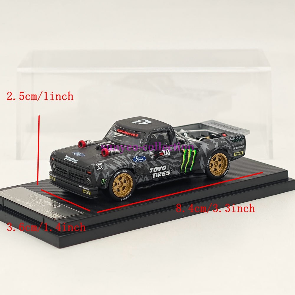 1:64 Scale F-150 RTR Hoonitruck Diecast Model – Monster Energy Livery Display