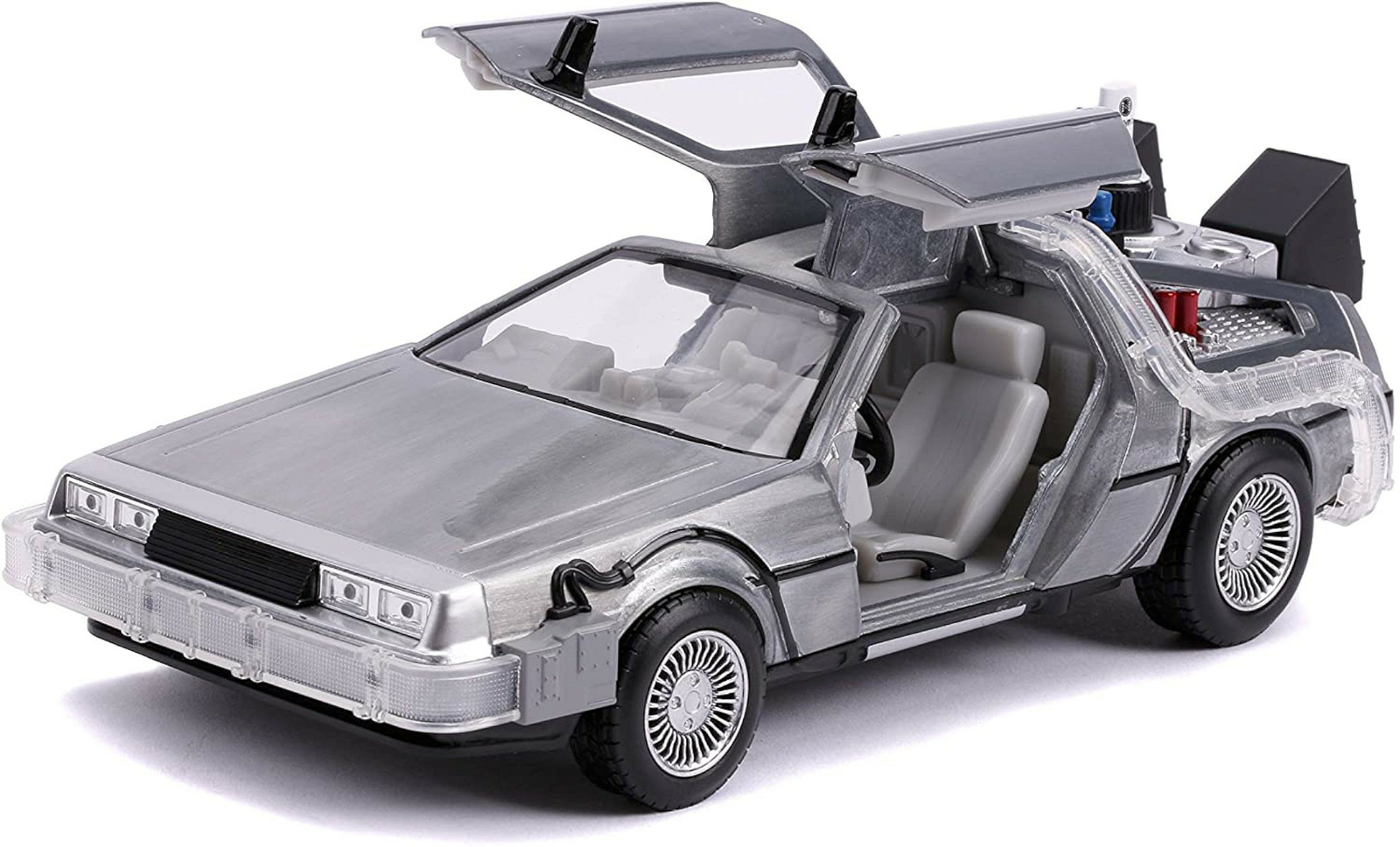 NEW Jada 31468 Back to the Future pt II TIME MACHINE 1:24 Die-Cast w/ Lights