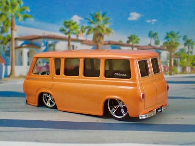 Slammed 1965 Ford Econoline V8 Window Van Hot Rod 1/64 Scale Limited Edition P