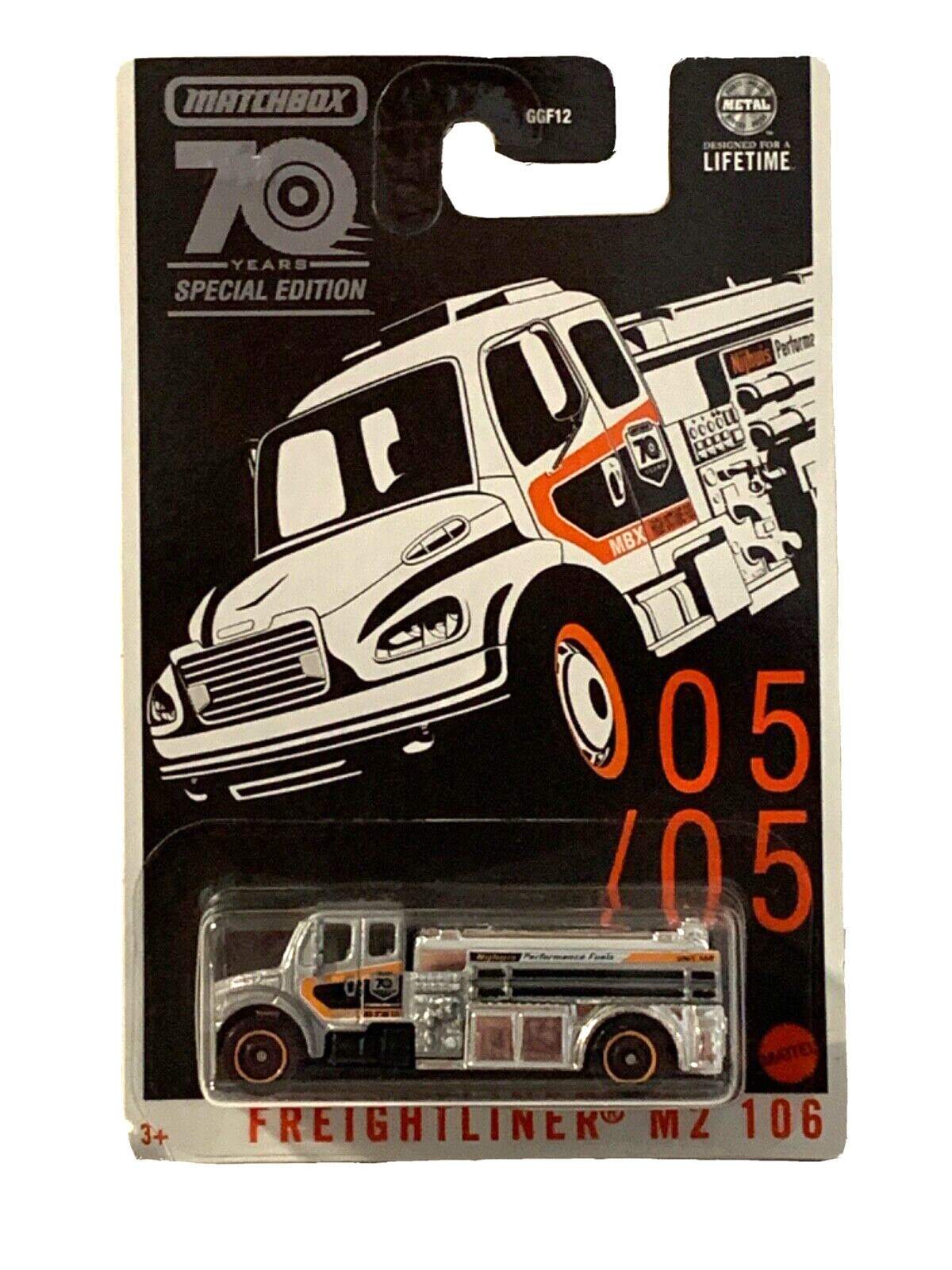 2023 Matchbox 70 Years Special Edition FREIGHTLINER M2 106 Silver #05