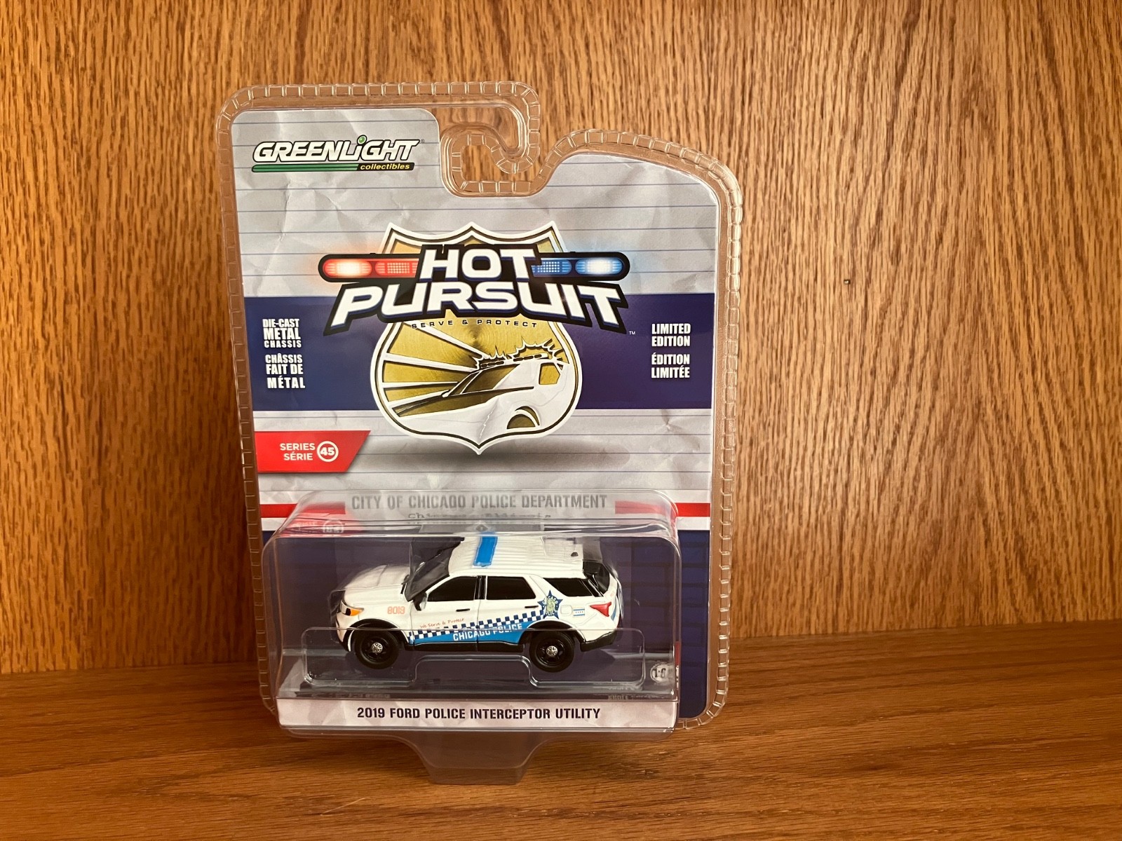 Greenlight Hot Pursuit 1/64 Chicago Police 2019 Ford Police Interceptor Utility