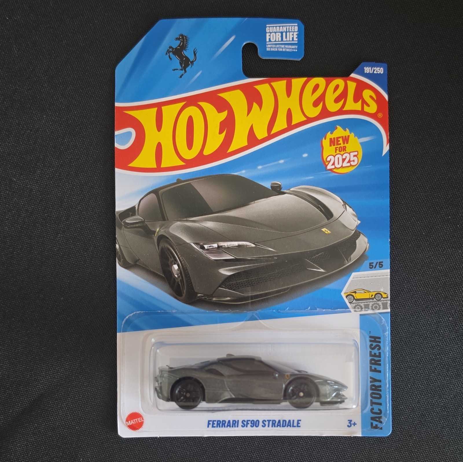 Hot Wheels Ferrari SF90 Stradale Gray 1:64 Diecast Unopened Box 2025