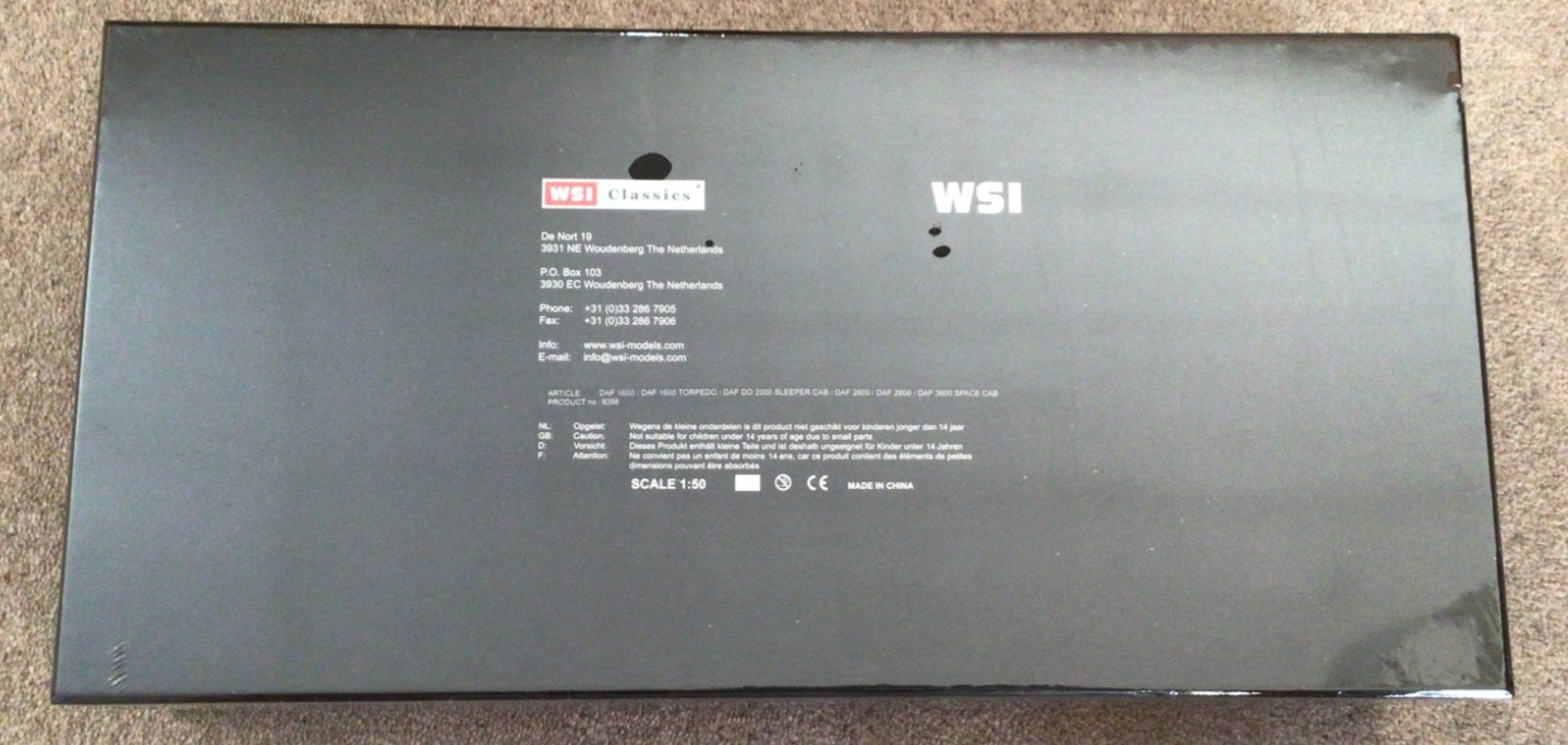 WSI Classics 9398 – 6 Piece DAF Tractor Unit Set-Sealed Box Mint Brand New 1:50