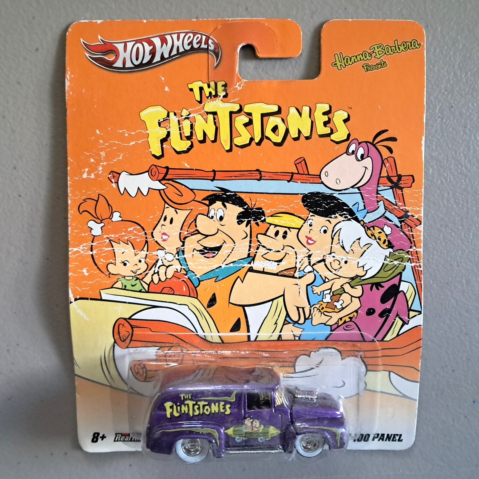 HOT WHEELS 56 Ford F-100 Panel truck The Flintstones Real Riders
