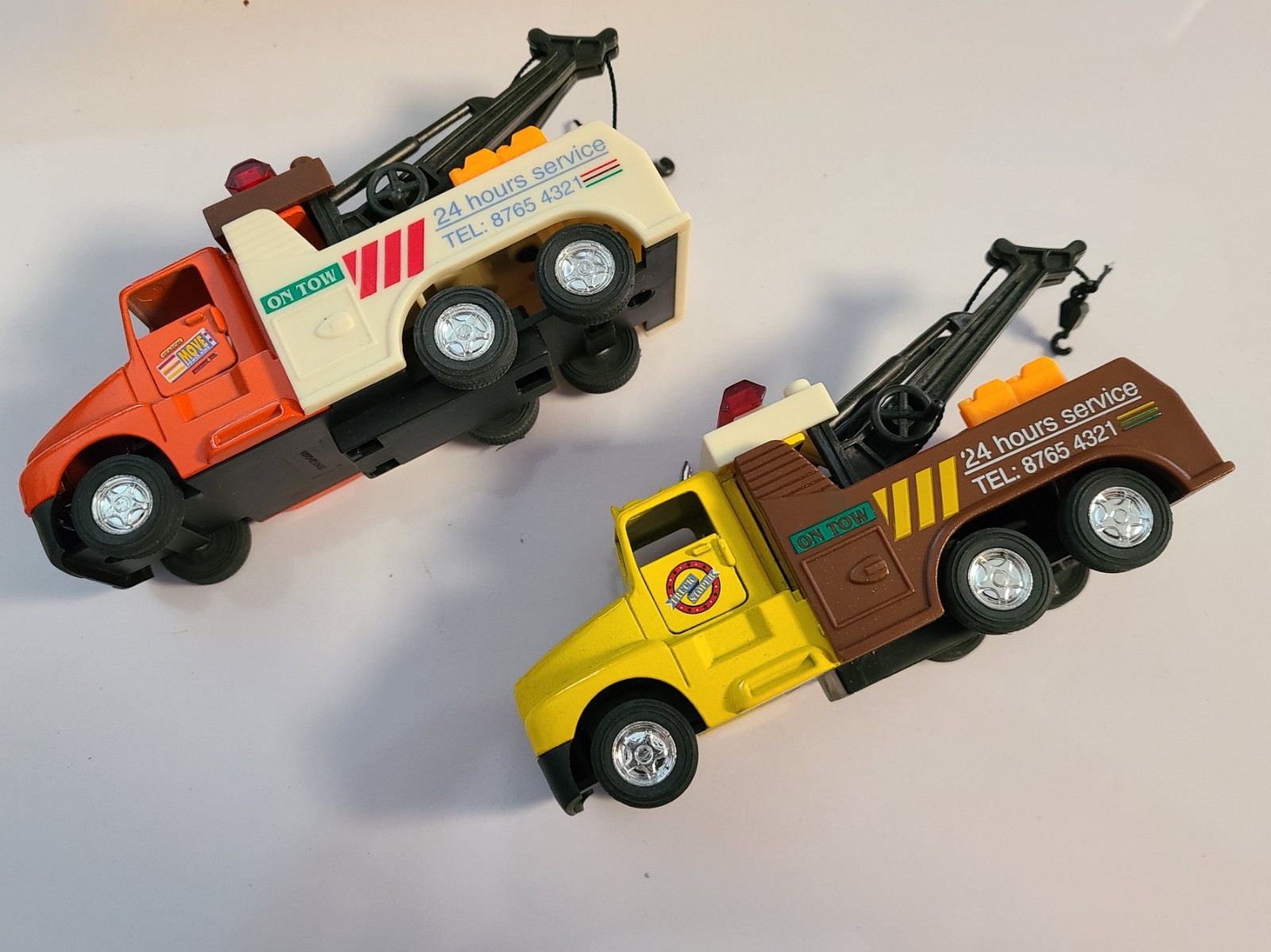 Kintoy Kenworth King Engine Tow Truck Diecast Scale Model Lot 2 Pull Back Action