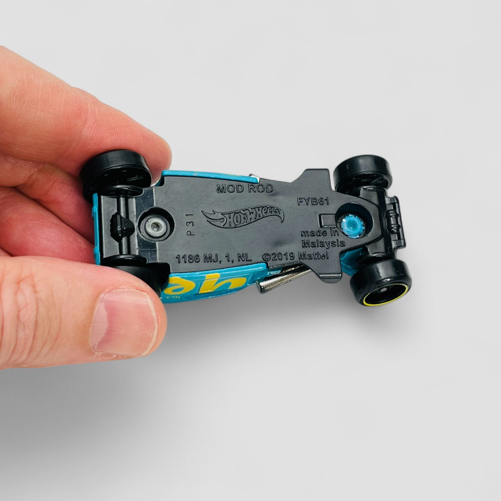 2019 Hot Wheels Yes Optus Mod Rod 1:64 Blue Yellow Diecast Car