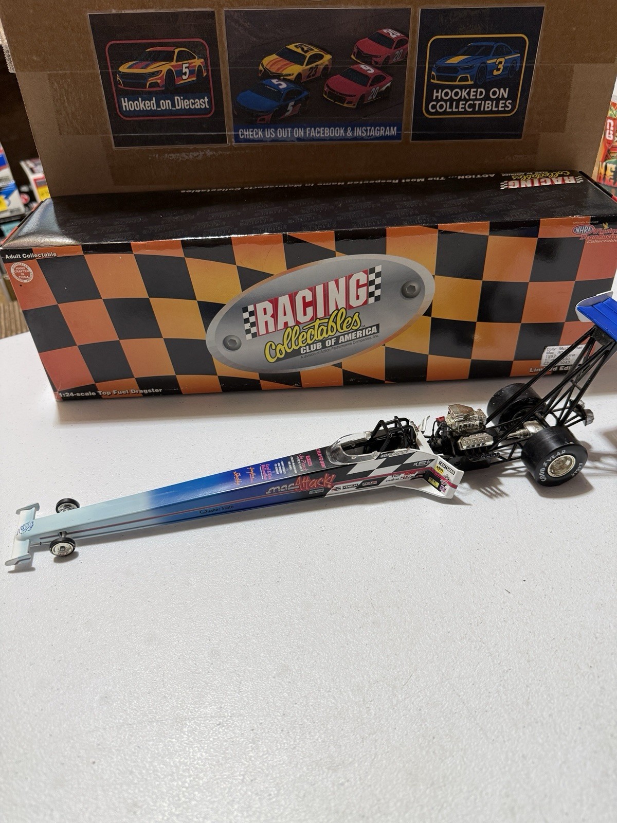 CORY MCCLENATHAN MAC ATTACK 1992 NHRA Top Fuel Dragster 1/24 Diecast