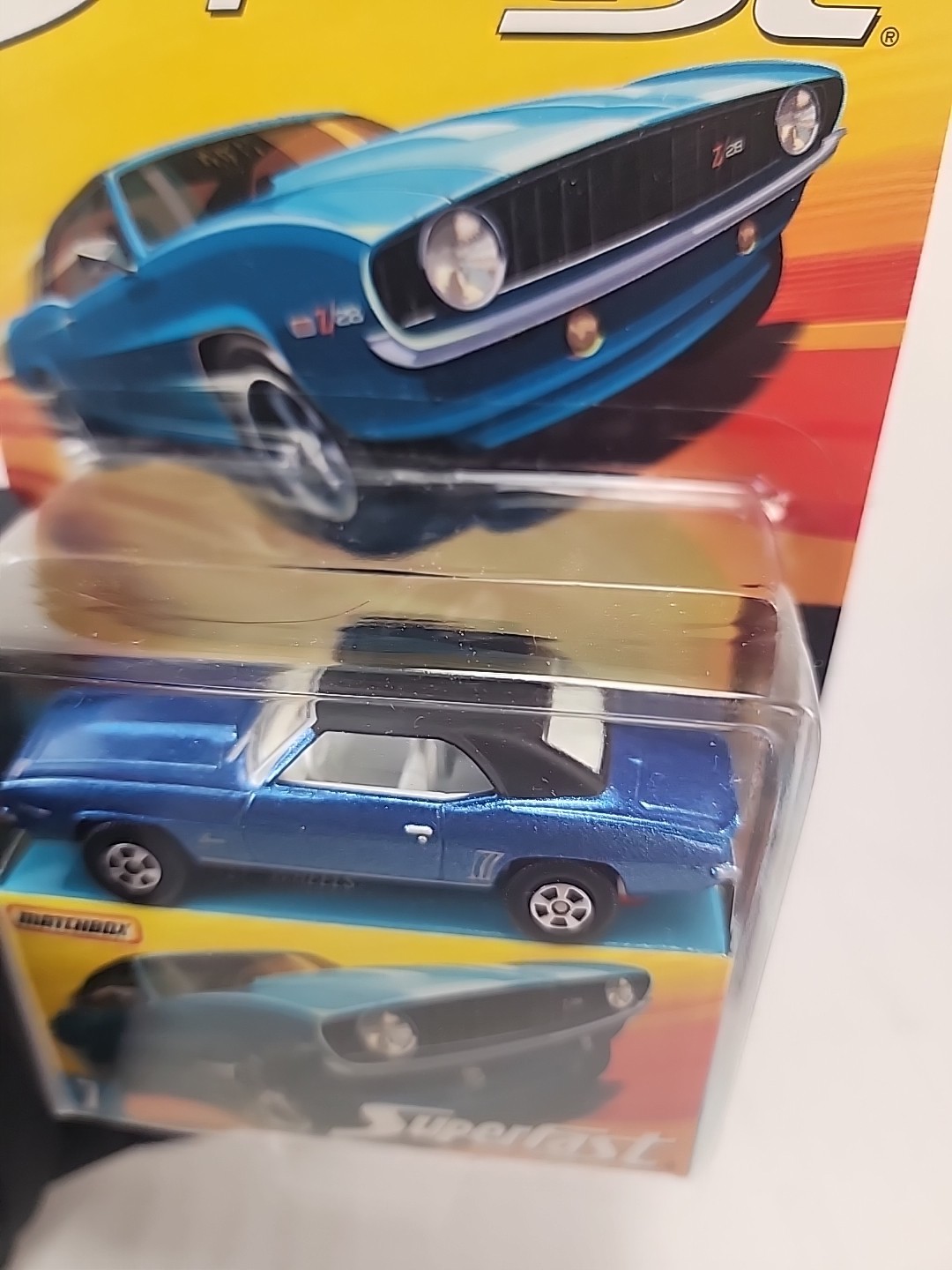 Matchbox Superfast #7 Blue 1969 CHEVY CAMARO Z/28 Limited Edition