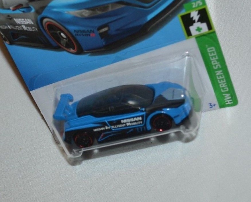 HOT WHEELS 2022 HW GREEN SPEED 2/5 – NISSAN LEAF NISMO RC_02 BLUE AND BLACK