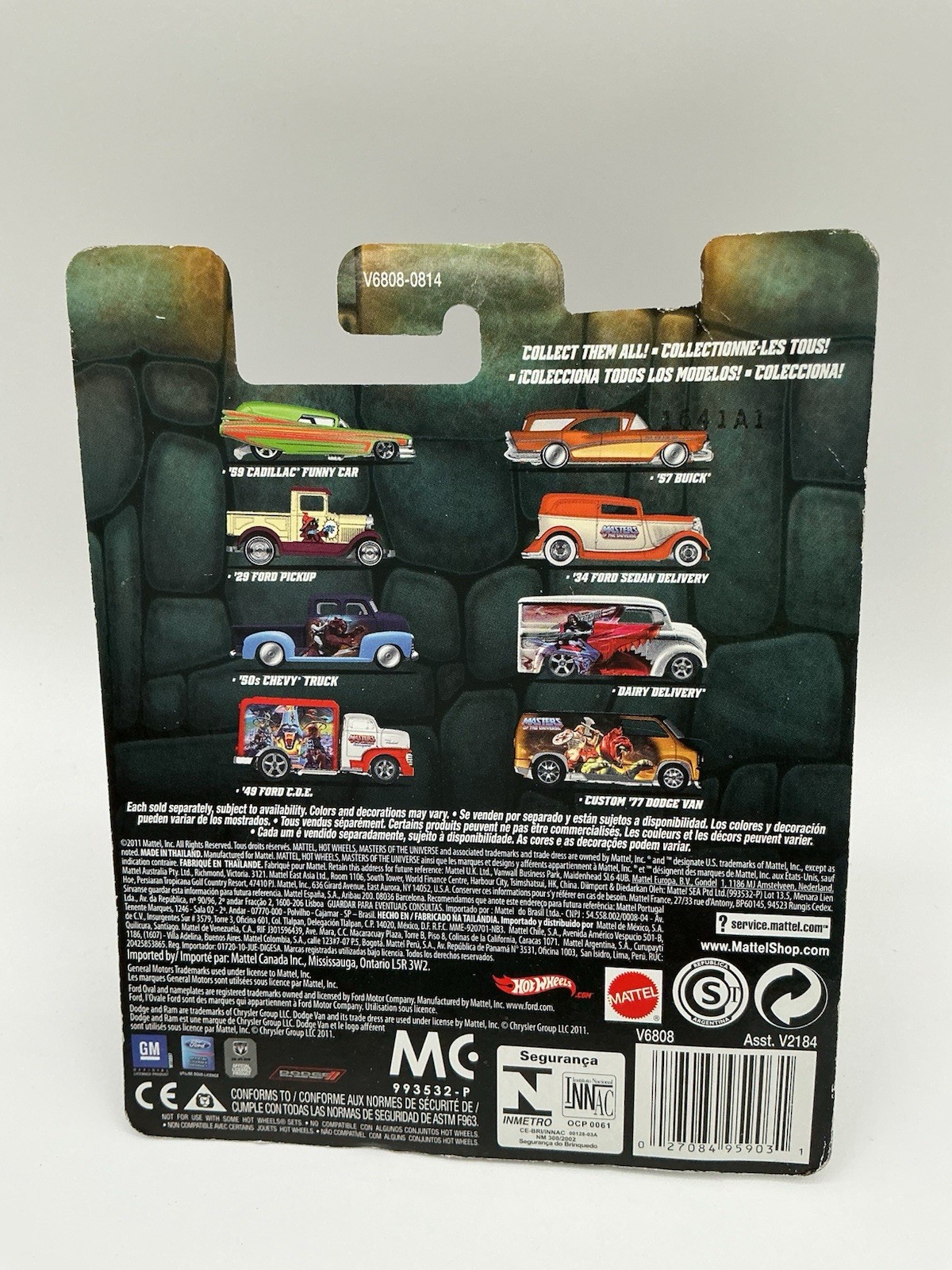2011 Hot Wheels Pop Culture Masters Of The Universe MOTU Complete 7Car Set- Z 25