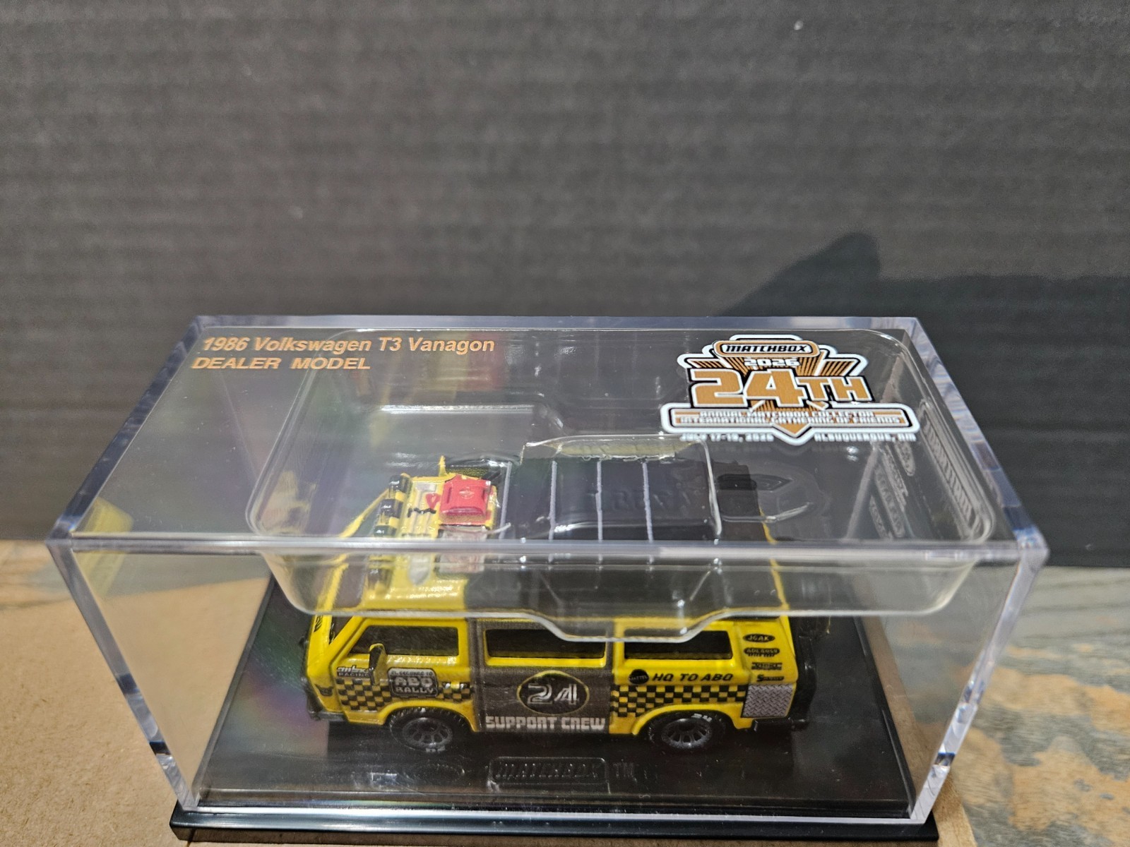 Matchbox 2026 Gathering of Friends Dealer Model Yellow Volkswagen T3 Vanago