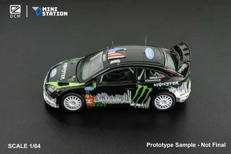DCM MiniStation 1/64 Ford Focus ST Monster Energy Ken Block #43