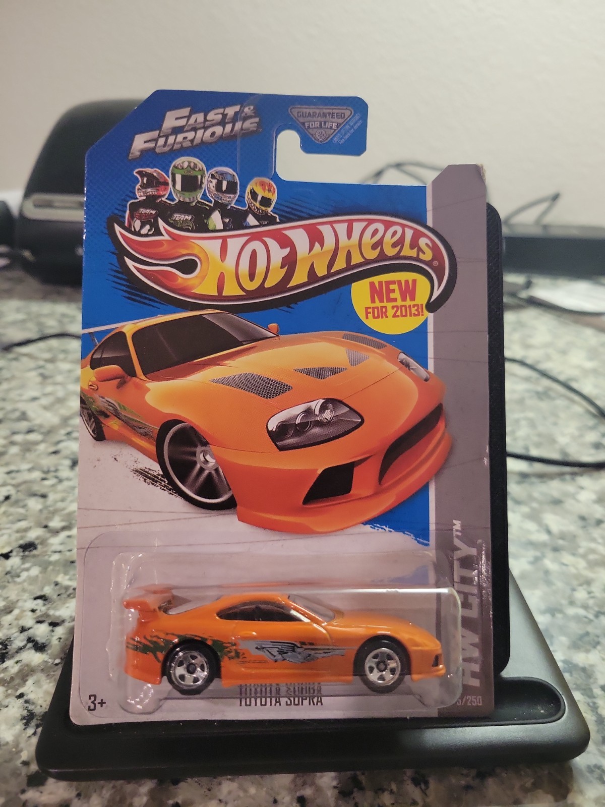 Hot Wheels Fast & Furious Toyota Supra 1:64 Orange Diecast Car 2013