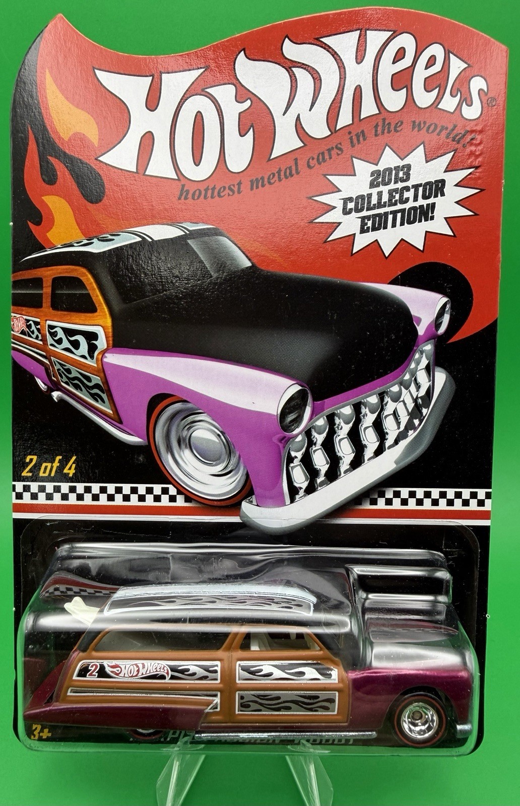 2013 Hot Wheels RLC Collector Edition Purple Passion Woody In Protector
