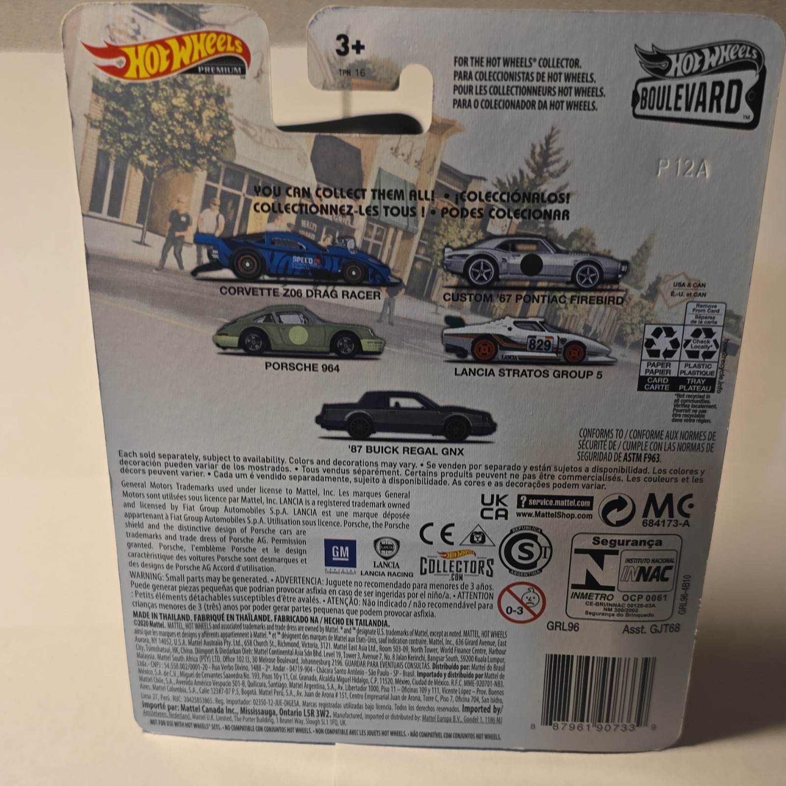 Hot Wheels Boulevard Corvette Z06 Drag Racer Chevrolet Blue Real Riders Metal