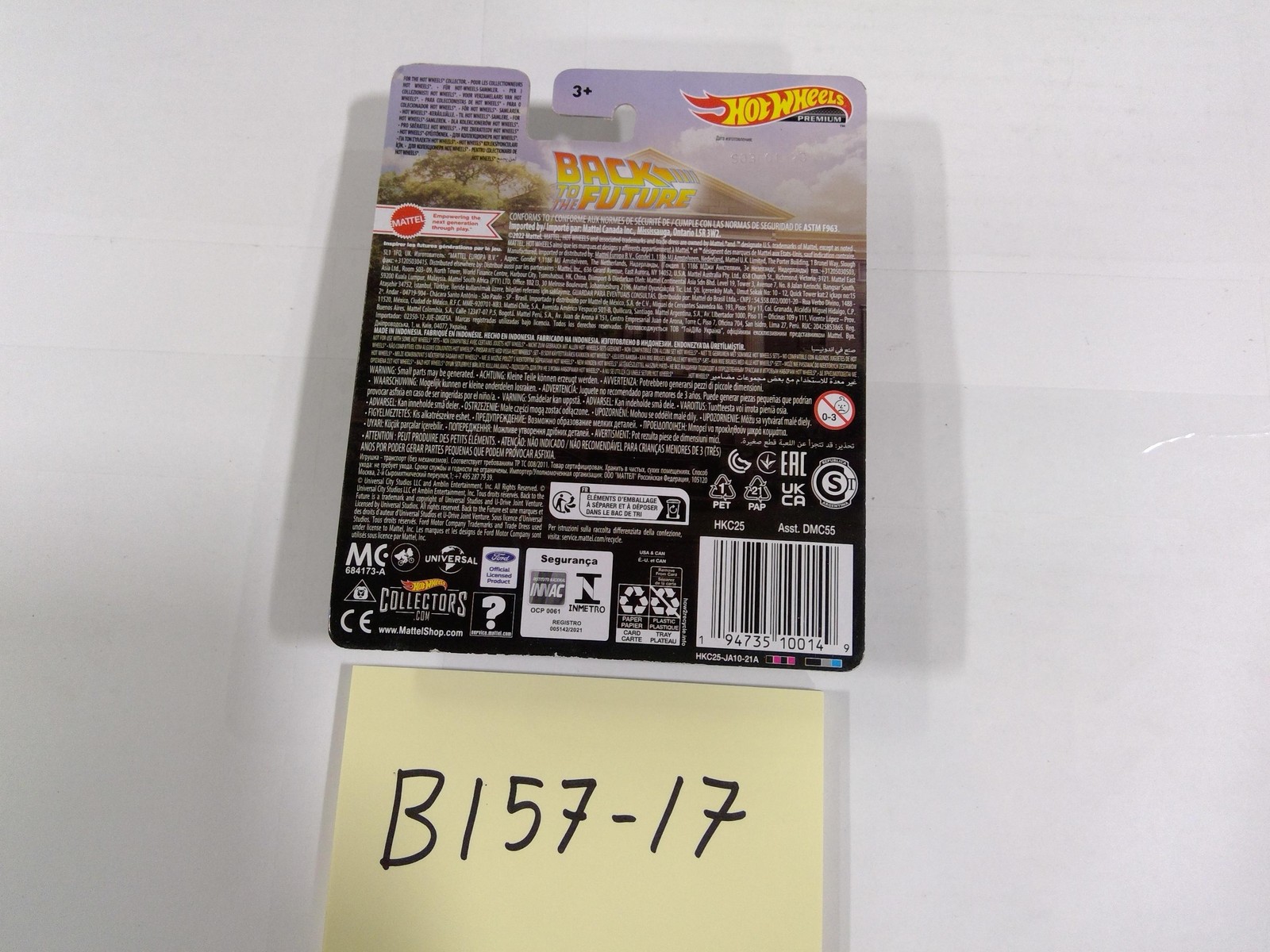 Hot Wheels Back To The Future 1946 Ford Super De Luxe Diecast Car Black 3+ New