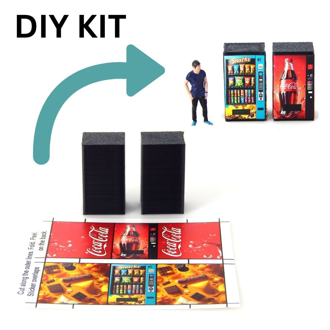 DIY 1/64 Mini Vending Machine Starter Kit (Set of 2) –Budget Assembly Required
