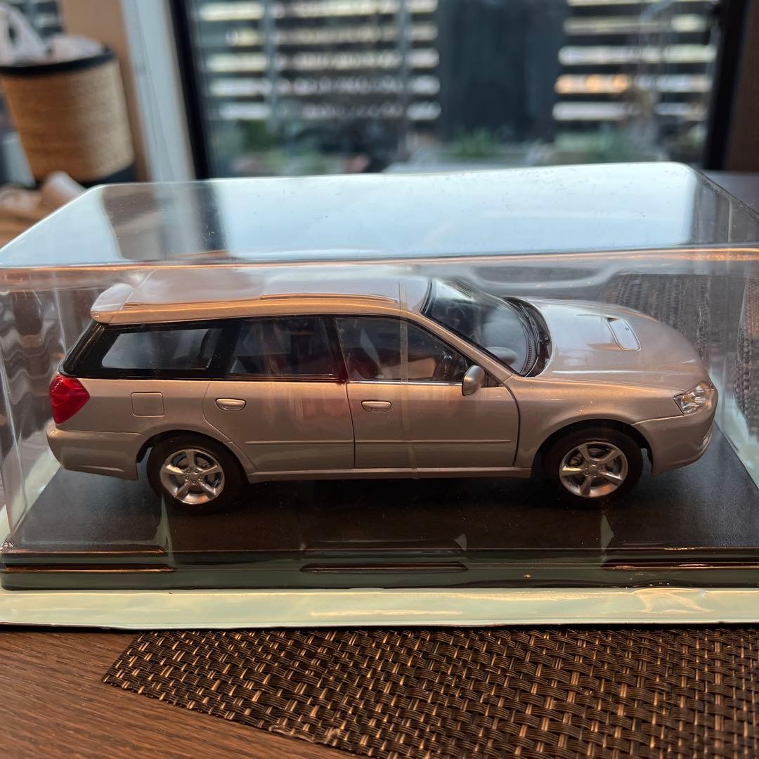 Subaru Legacy Touring Wagon 2003 1/24 Scale Model Silver Not specified