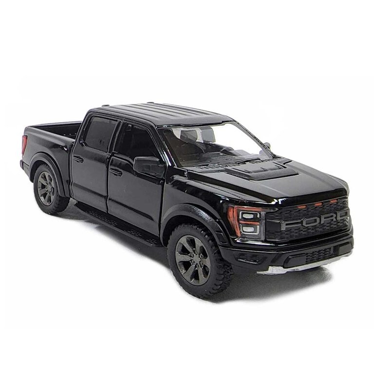 5436) Kinsmart 2022 Ford F-150 Raptor 1:46 Diecast Truck 5 inch BLACK color.