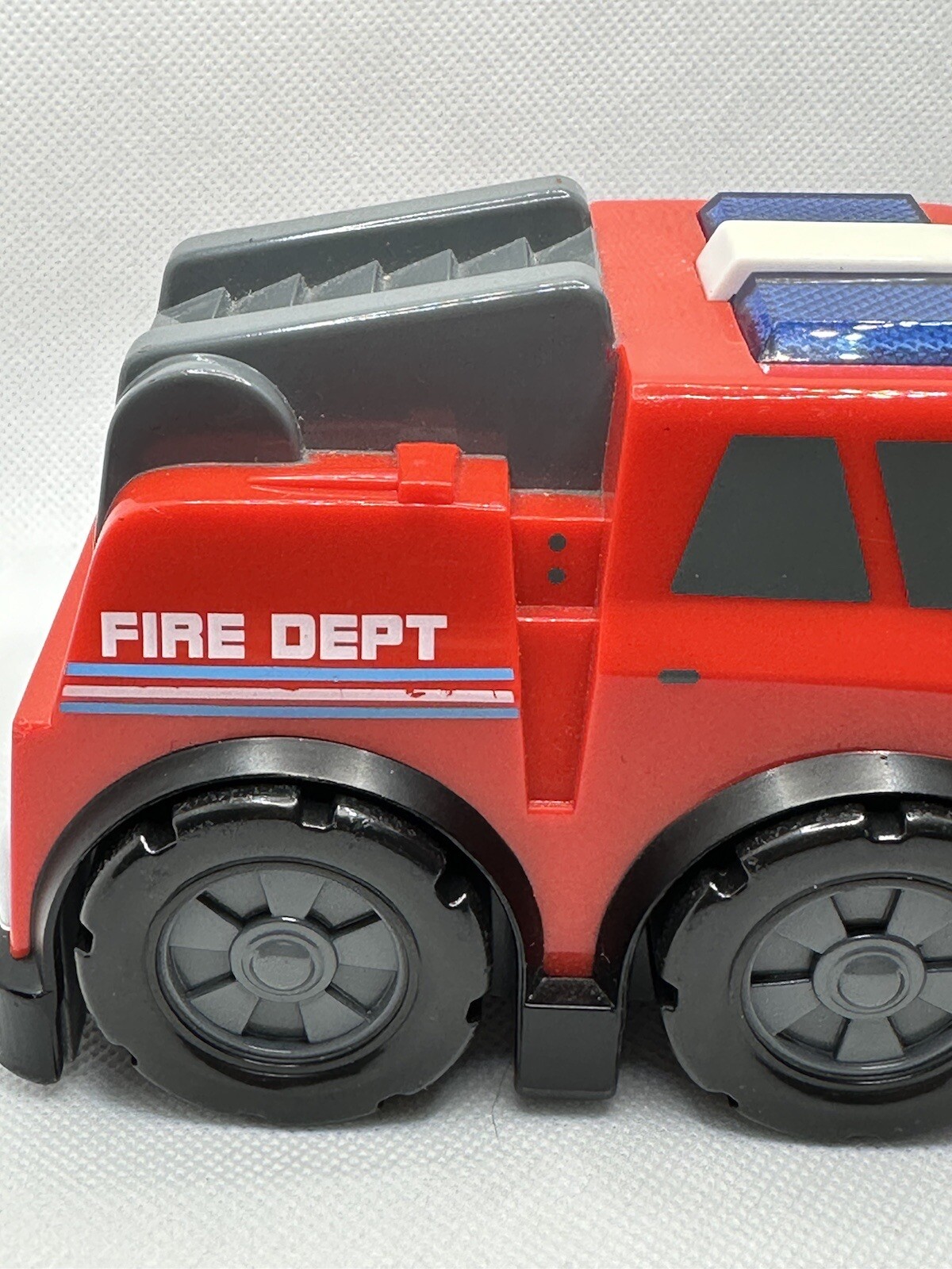Manley Red Plastic Fire Dept Fire Truck 2009 Lights And Sound Works