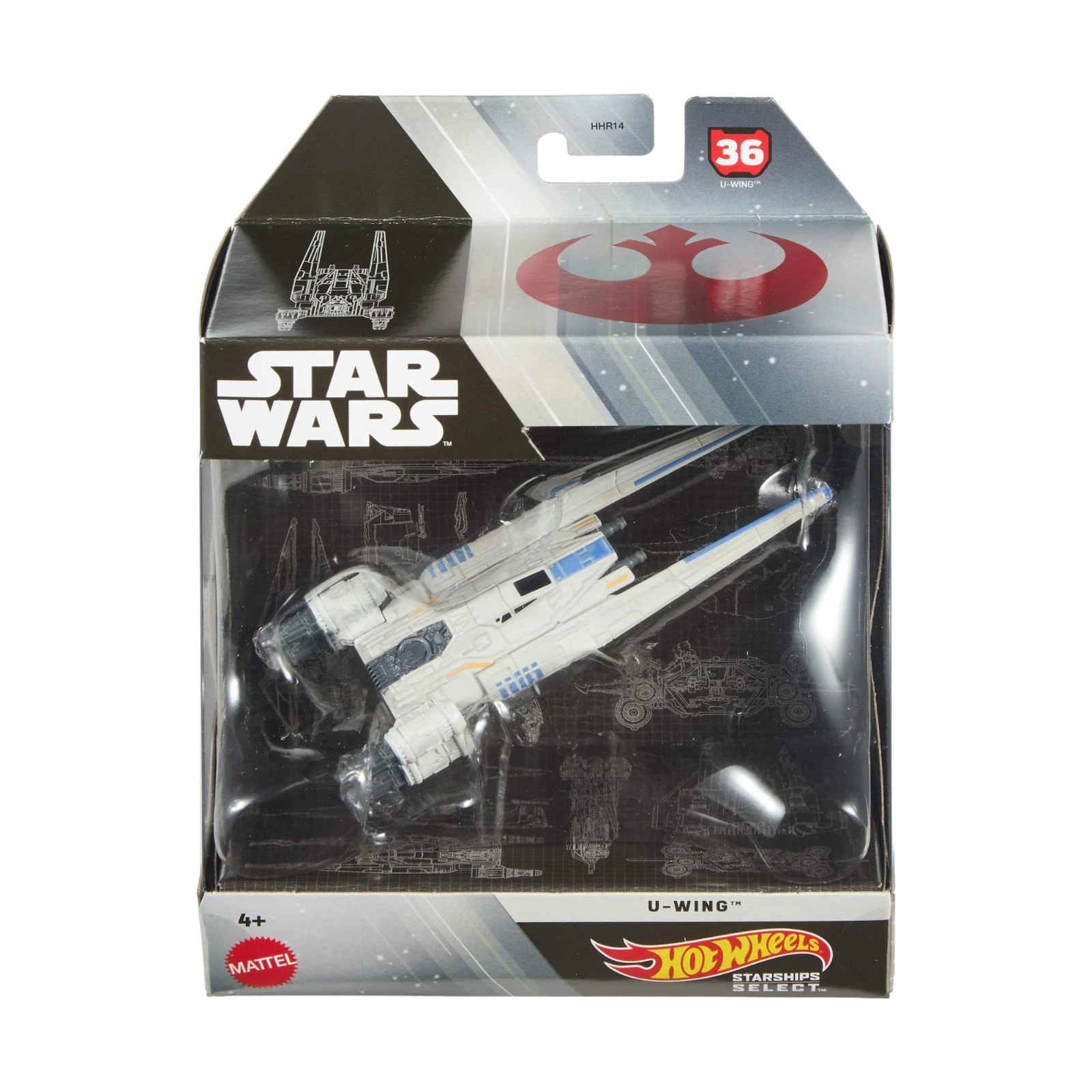 Hot Wheels Star Wars Starships Select U-Wing 1:50 Scale Replica Toy Vehicle