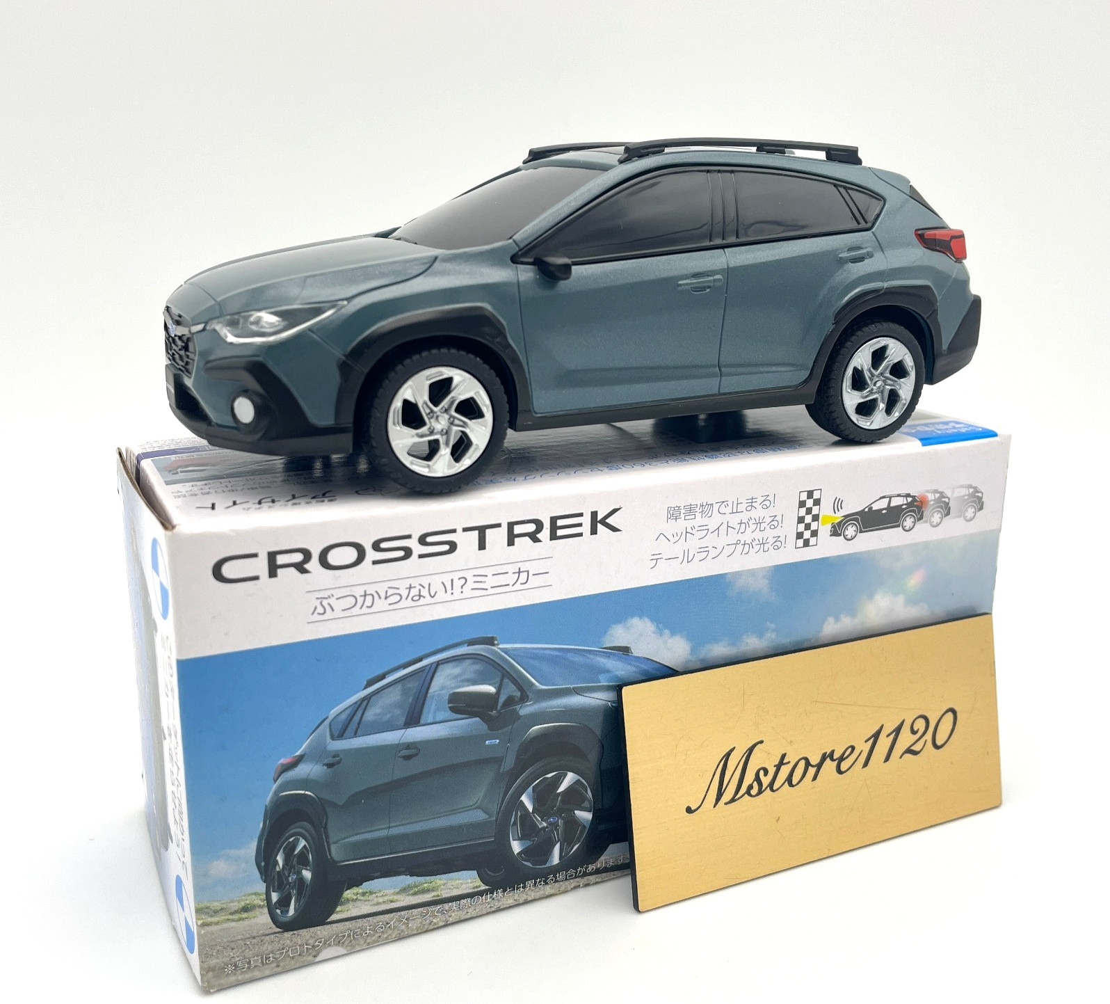 Subaru Minicar Crosstrek EyeSight Novelty Miniature Toy Hobby with Box Used