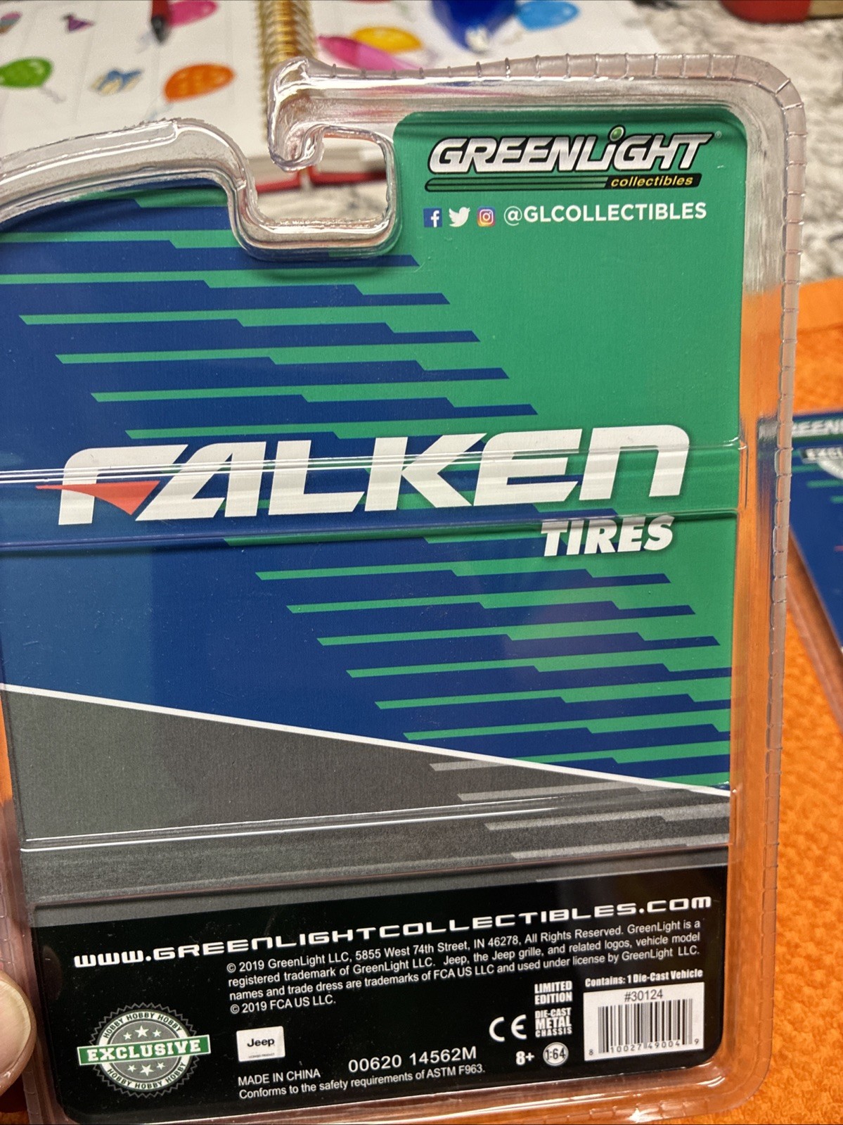 Greenlight Falken Tires 2017 Jeep Wrangler Unlimited Limited Edition 1:64