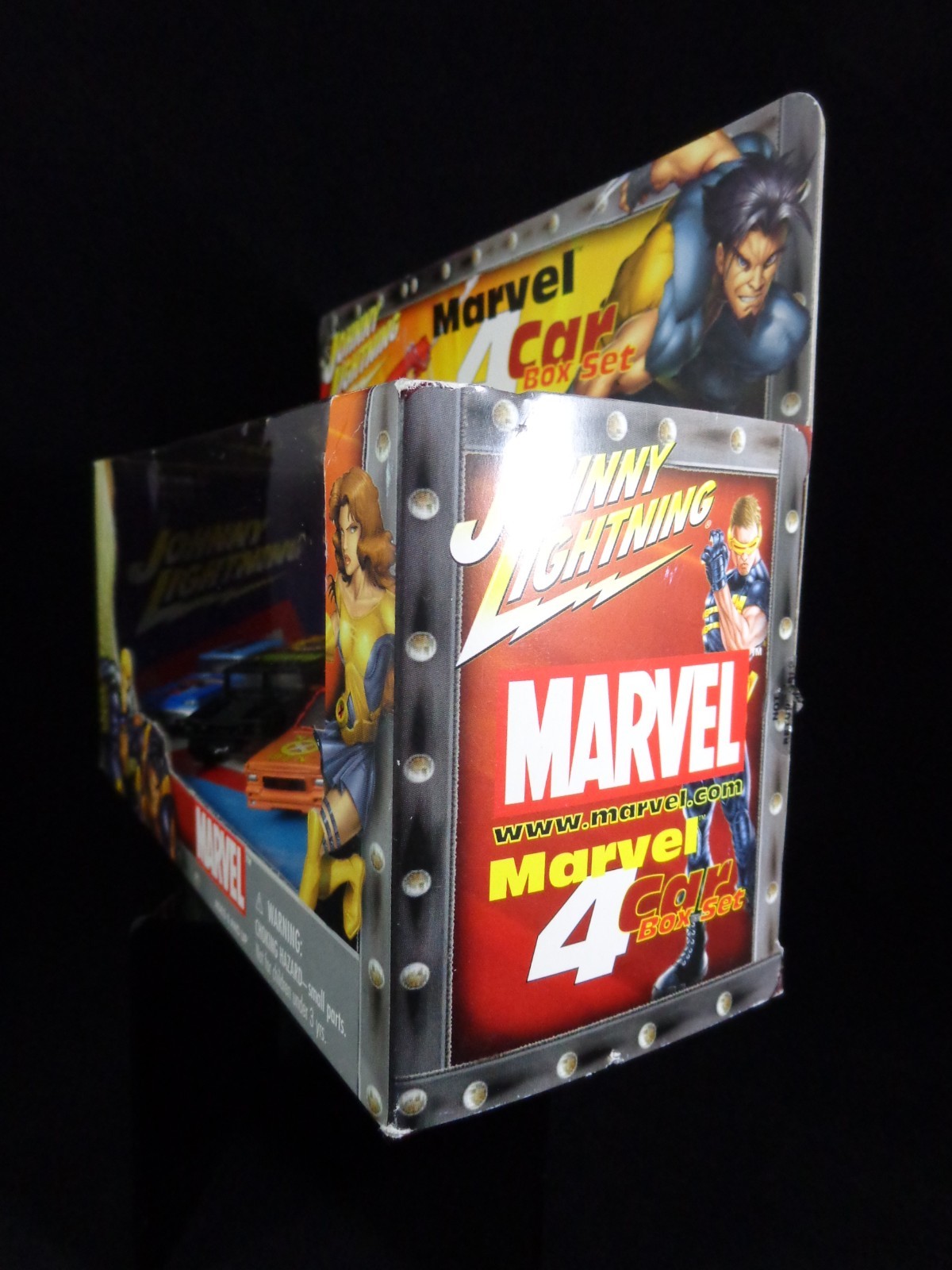 Marvel Johnny Lightning Marvel 4 Car Box Set 1:64 Scale Die-Cast
