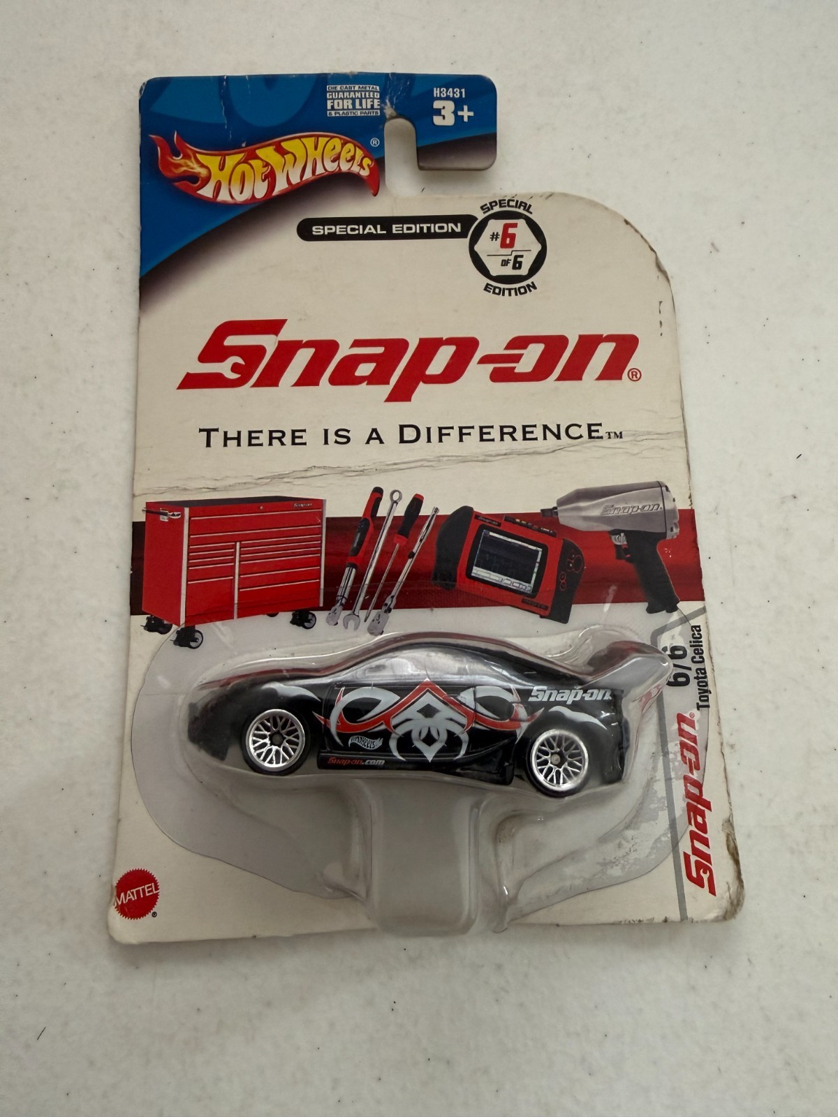 Hot Wheels Snap-On 6/6 Toyota Celica Black BQ7