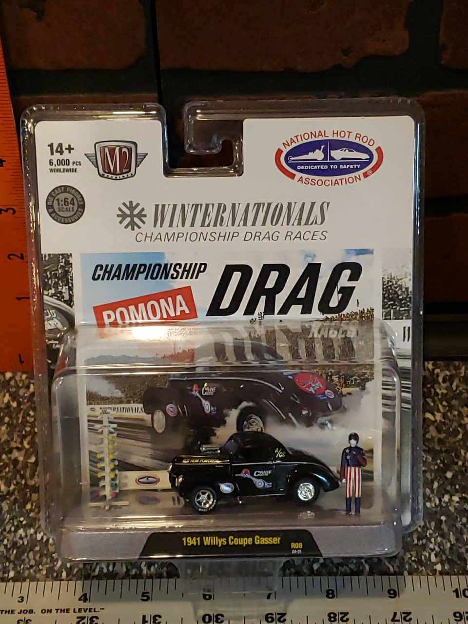 M2 Machines NHRA WinterNationals 1941 Willy’s Gasser Diorama Die Cast